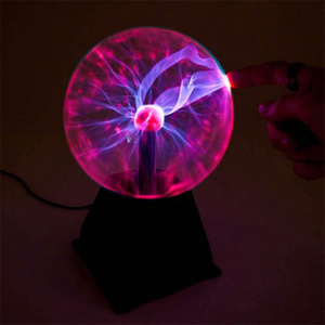 Creative Touch & Sound Sensitive Interactive Plasma Lamp Nebula Sphere Globe Glass, Plasma Ball Party Magical Ball