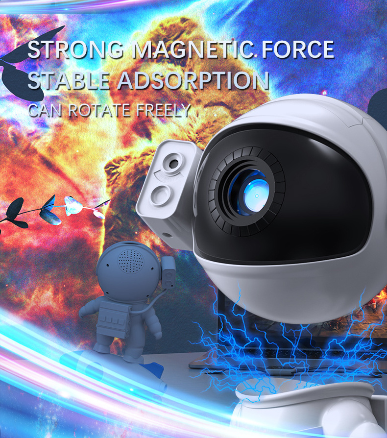 Focusing 12 Films Rocket Spaceman Astronaut Star Galaxy Projector Night Lights LED Projection Laser Lamp