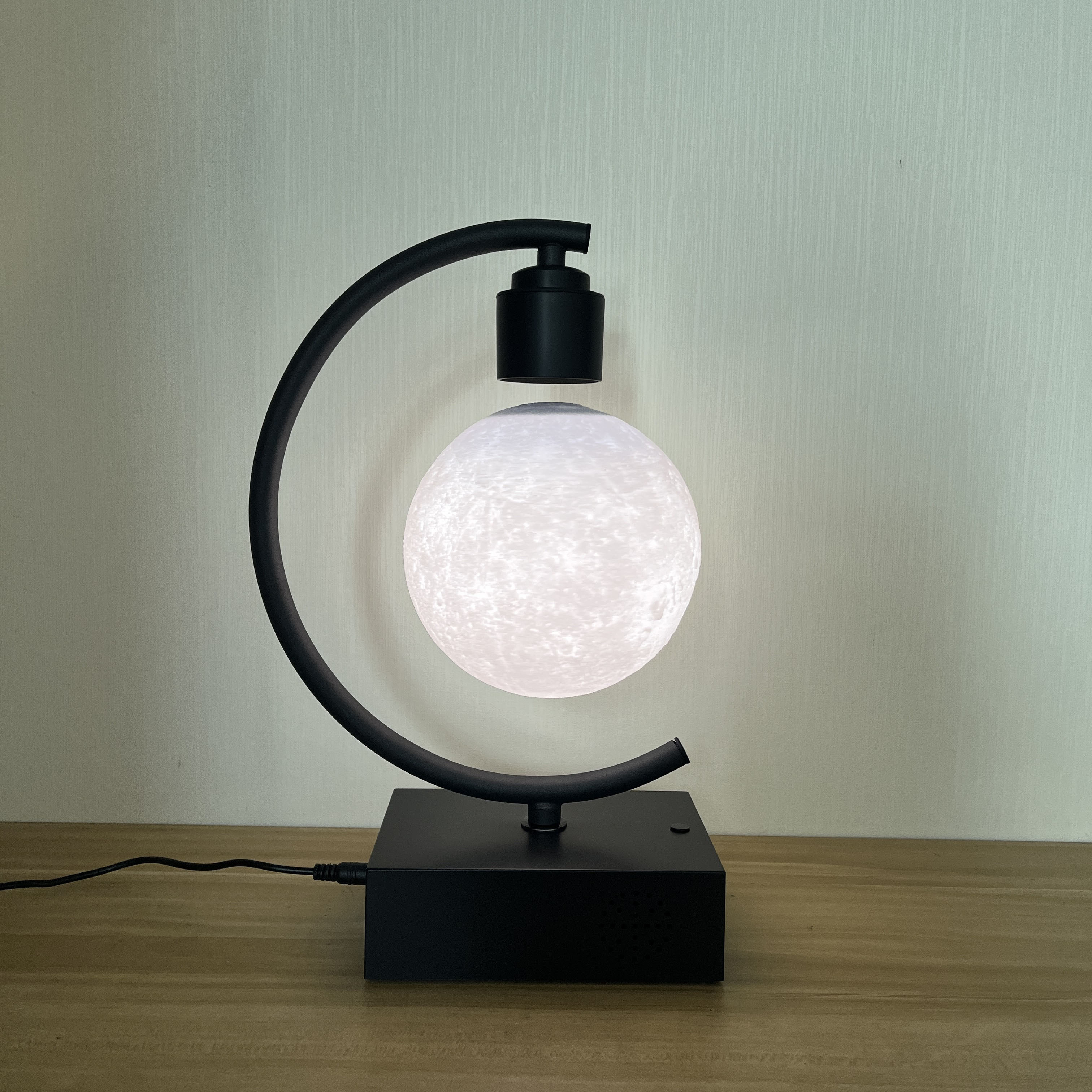 Levitating LED Night Light 3D Printing Moon Lamp Cool Light Table Lamp with Touch Control