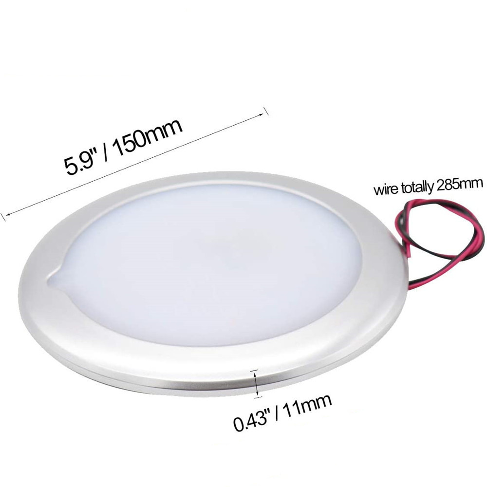 IP68 Oceans Marine Warm White Interior RV Lighting ,12 volt LED Dome Light Ceiling Lights