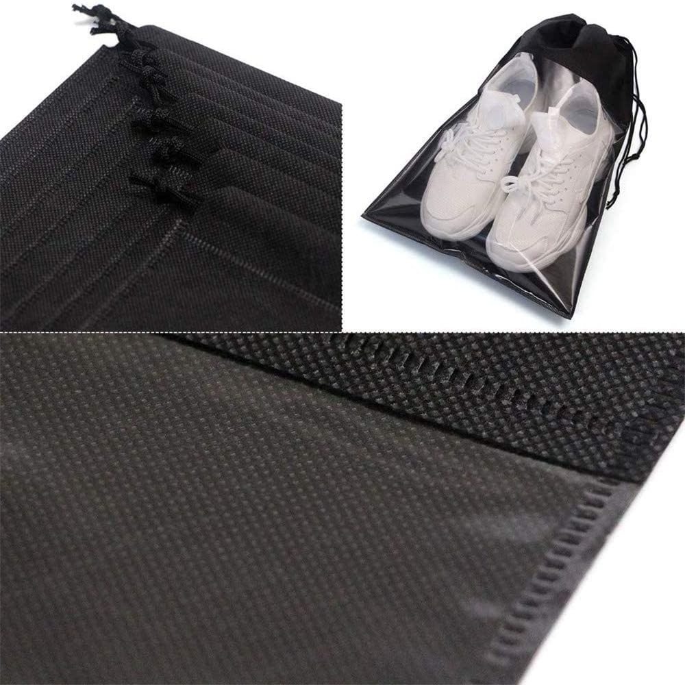 Wholesale Travel Storage Waterproof Shoe Pouch Organizer Bag for Gym Polyester Drawstring Bags Packaging