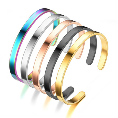 Stainless steel cuff bracelet blanks discount