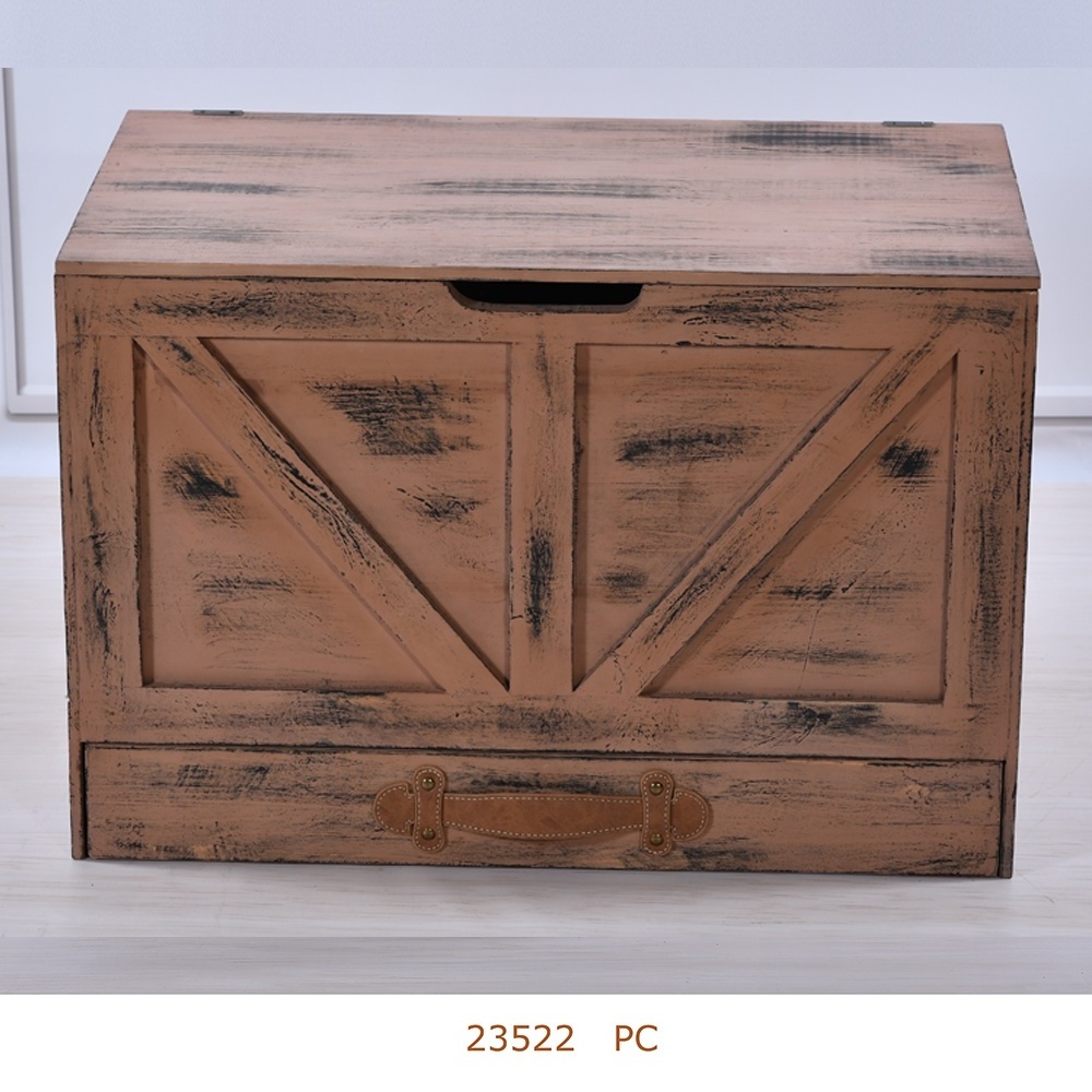 Wooden Bedroom Wardrobe Storage Trunk with drawer