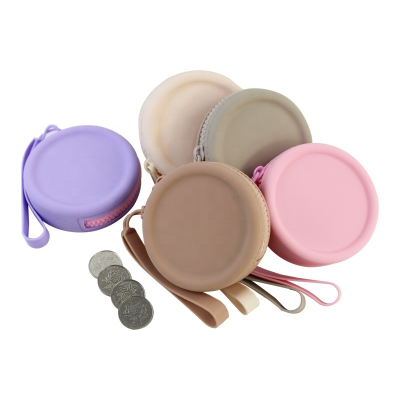 Wholesale Premium Promotional Gift Cute Round Coin Purse Small Coin Purse Zipper Silicone Coin Purse