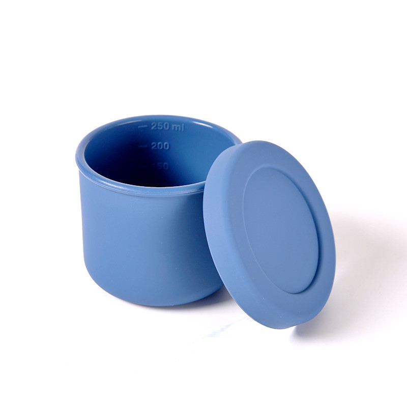 Food Safe Silicone Small Condiment Containers with Lids Reusable Silicone Baking Cups Snack Containers Sauce Cups