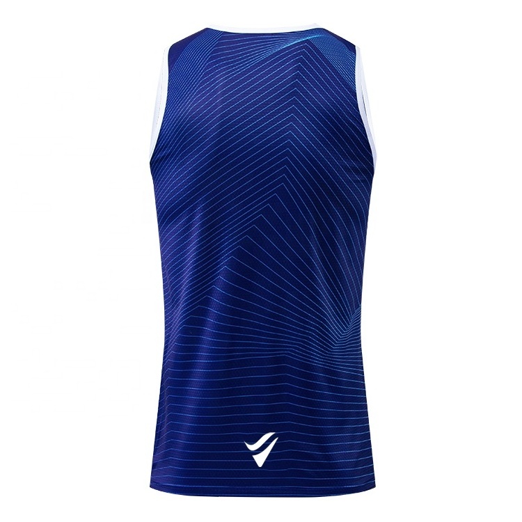 New Style Sublimation Printed Custom 100% Polyester Running Singlet