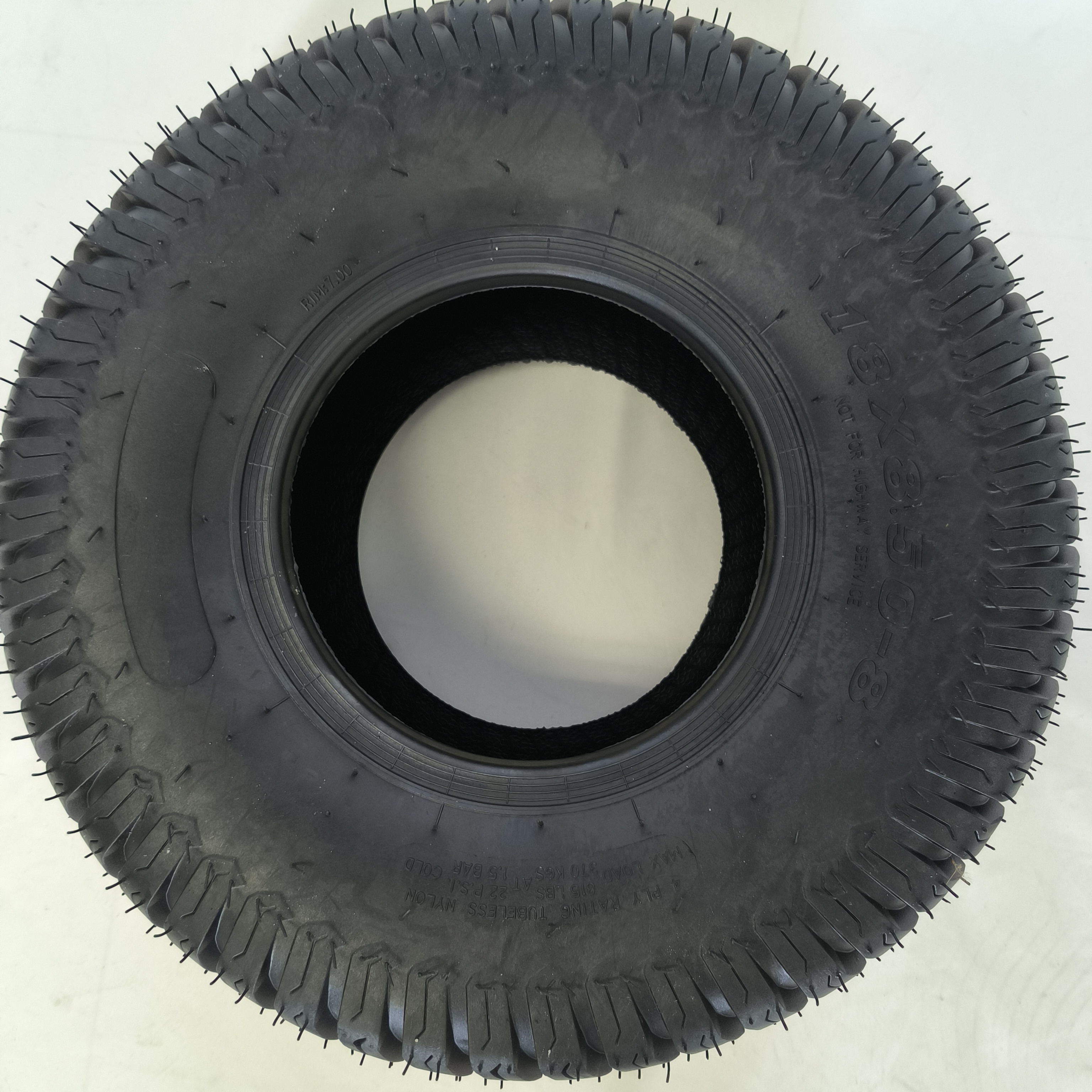 Heavy Duty Wheels And Tyres 8.50-8 Lawn Tractor Chevron Tread Golf Cart Tire And 18x8.5-8 18x8.50-8