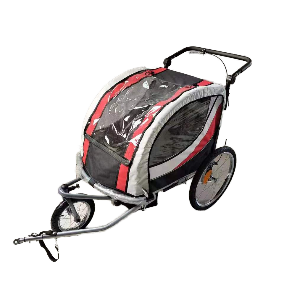 Folding Bicycle Bike Cargo Storage Cart and Baby Bike Trailer with Hitch