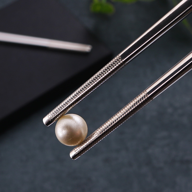 Logo and pattern can be customized Wedding chopsticks hotels and household laser  stainless steel chopsticks