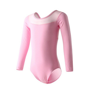 new design high quality Wholesale  long sleeve leotard girls leotard Training Dance wear Dance leotards