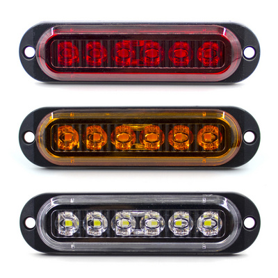 Truck Side Warning Width Light 6 LED Truck Side Light Truck Trailer Taillight Sign Light