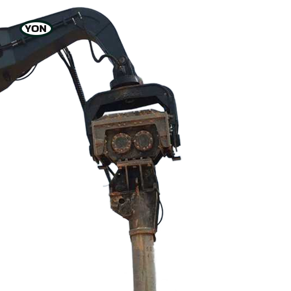 Quick-Coupler Compatible Excavator Vibro Hammer helical pile driver for excavator