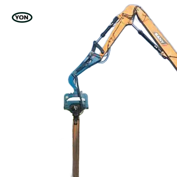 Quick-Coupler Compatible Excavator Vibro Hammer helical pile driver for excavator