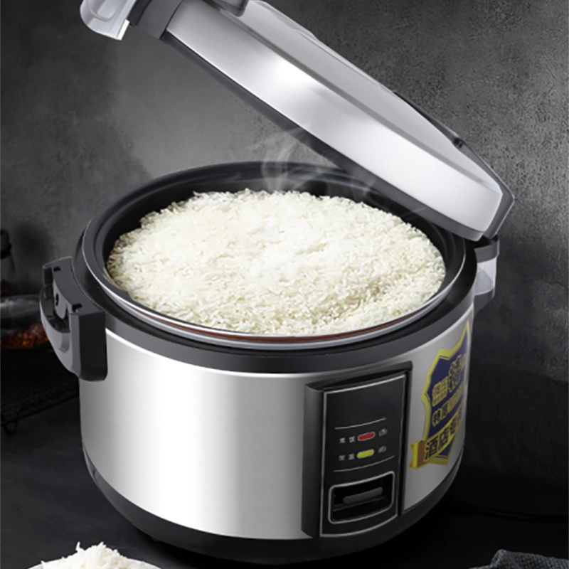 Large Capacity Big Size Commercial Electric Rice Cooker Stainless Steel Non-sticker Aluminum Pot