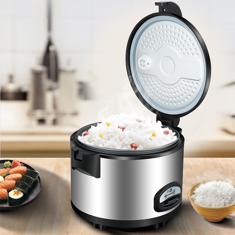 Large Capacity Big Size Commercial Electric Rice Cooker Stainless Steel Non-sticker Aluminum Pot