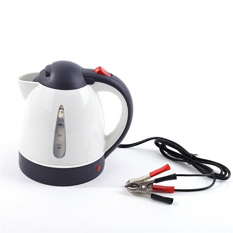 New 12V 24V DC Universal Car Kettle Car Insulation Cup Fast Heating Pot 1L Car Electric Kettle 12 Mechanical OEM Stainless Steel