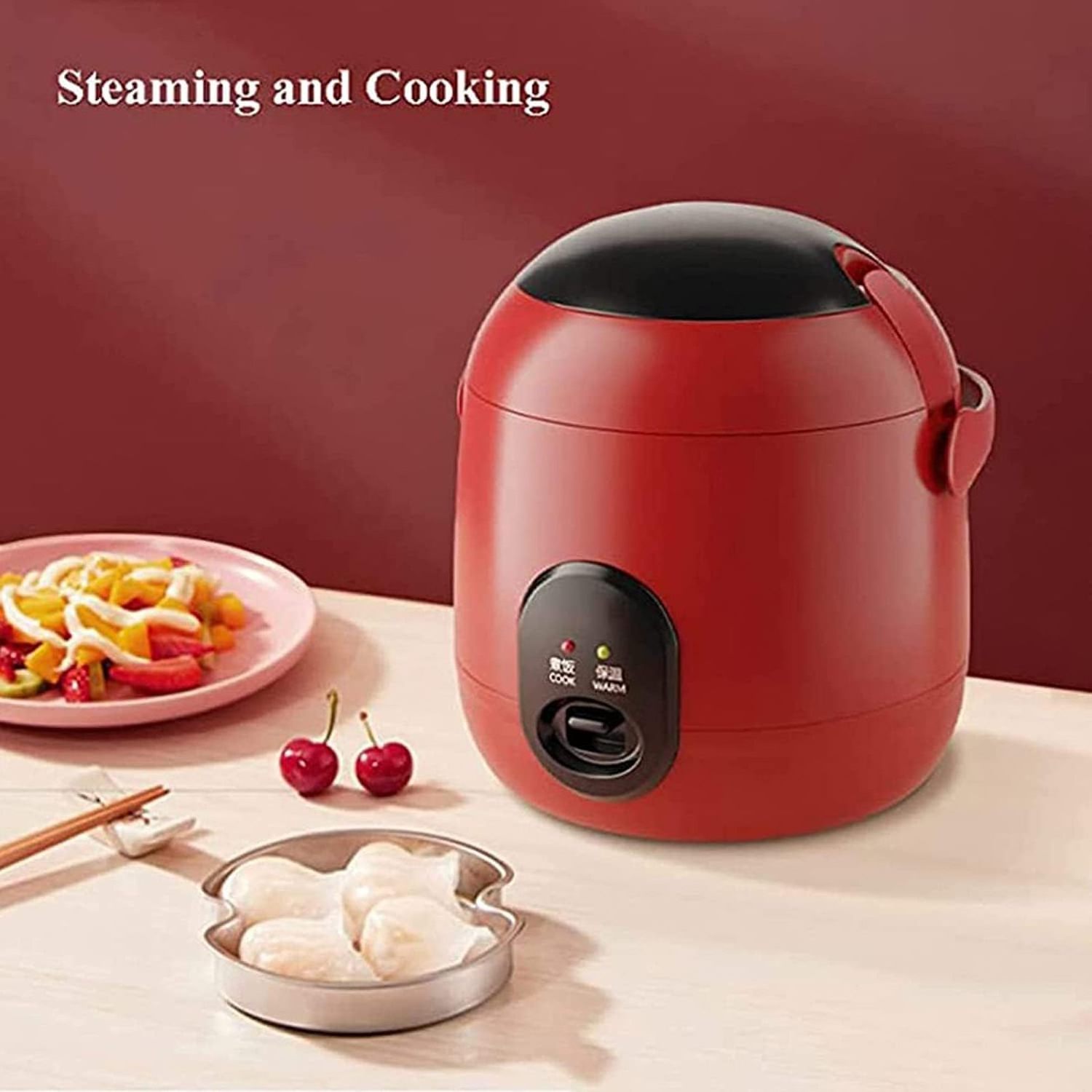 2023 new baby mini electric low sugar healthy rice cooker 1.2l to cook rice, porridge, cake and 12 in 1 functions