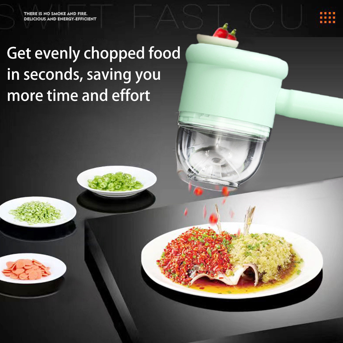 High Quality Portable handheld electric vegetable cutter set kitchen multi food vegetable cutter