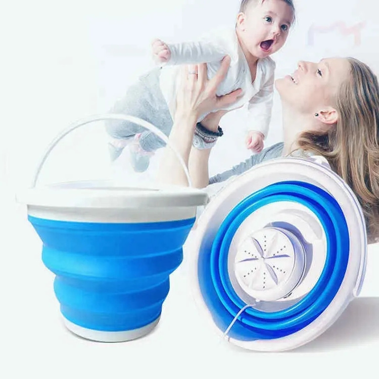 Electric Foldable Portable Mini Washing Machine for Underwear,Socks,Baby Clothes,Towels