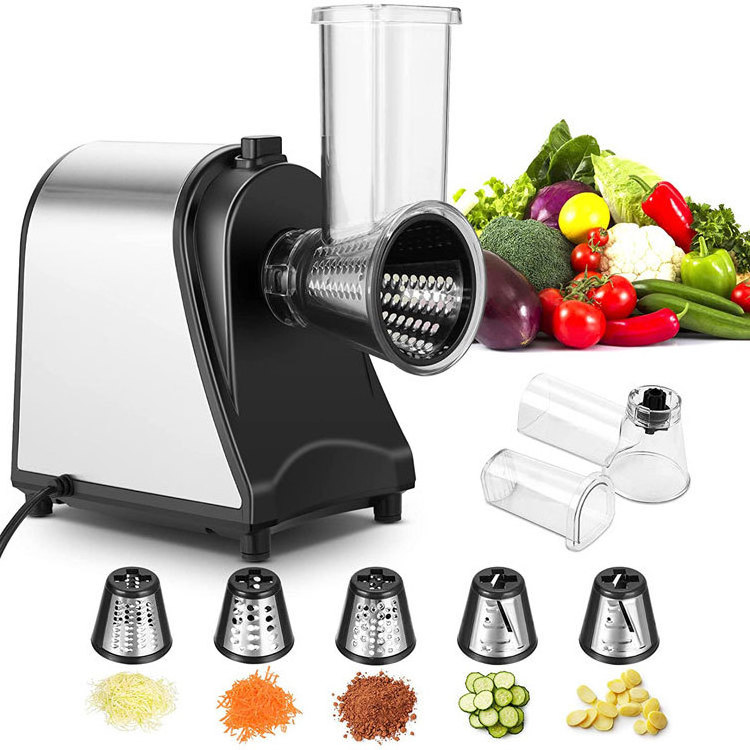 250W Multifunction 5-in-1 Electric Slicer/Shredder fruit and vegetable Salad Maker