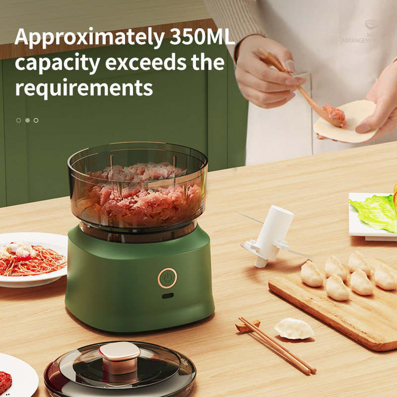 2024new Multifunctional Cooking Machine Wireless Electric Meat Grinder Household Garlic Crusher Food Processor Home Kitchen PC