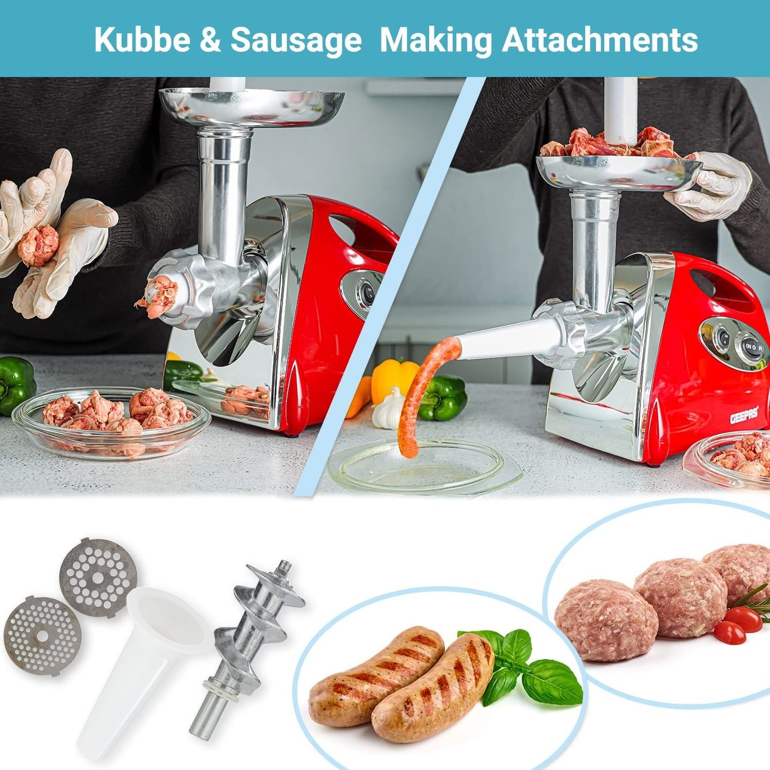 Best seller price Electric Silent working Sausage used With Tomato Attachment Meat Grinder