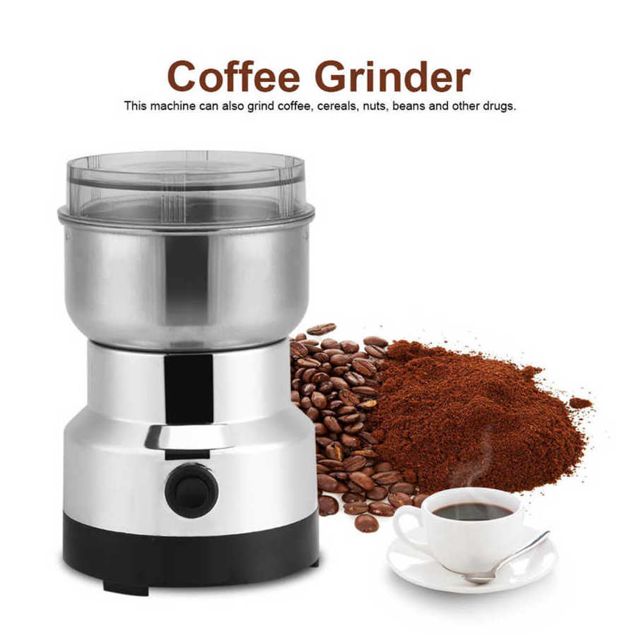 Mini Electric Salt And Pepper Grinder Ultrafine Baby Food Pulverizer Coffee Grinder Spice Pepper Grinder Grain Mill 2/4 Blades