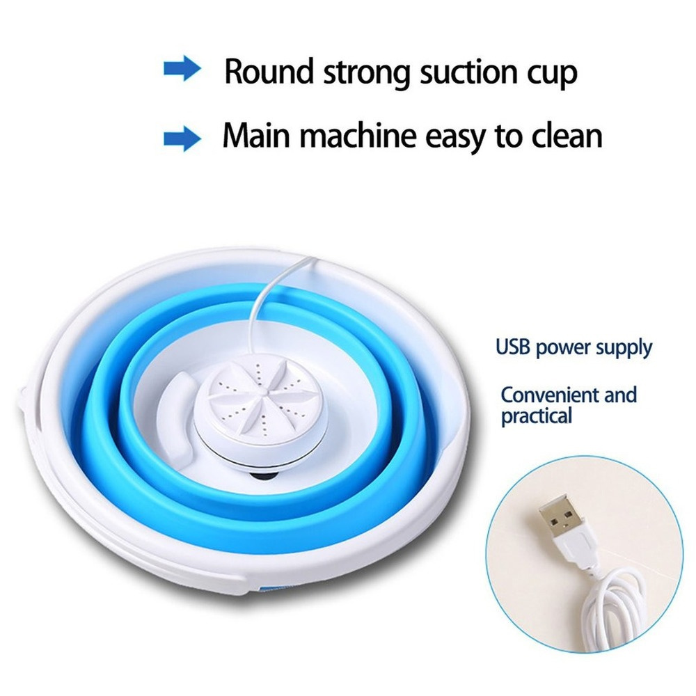 Electric Foldable Portable Mini Washing Machine for Underwear,Socks,Baby Clothes,Towels