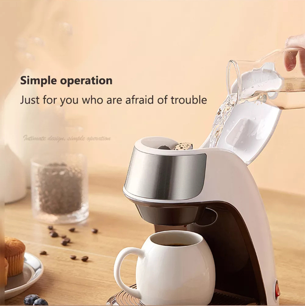 2024 Best Selling Household, Drip Coffee Machine Office Smart Small Portable Mini Coffee Maker