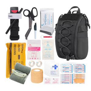 Factory Selling Emergency IFAK First Aid Kit Custom OEM&ODM Molle Pouch Trauma Tactical First Aid Kit With Tourniquet