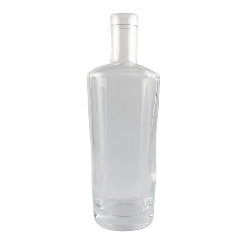 Customized Shape Extra Flint 750ml Vodka Glass Bottle Hot Sale In Mexico Empty Glass Bottle With Cork