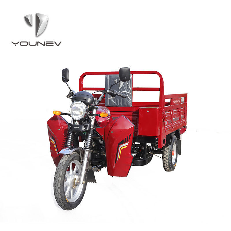 YOUNEV  111 - 150cc 12V Cargo Motorized Trikes 3 Wheel Motorcycle Air Cooled Engine Motor Tricycle