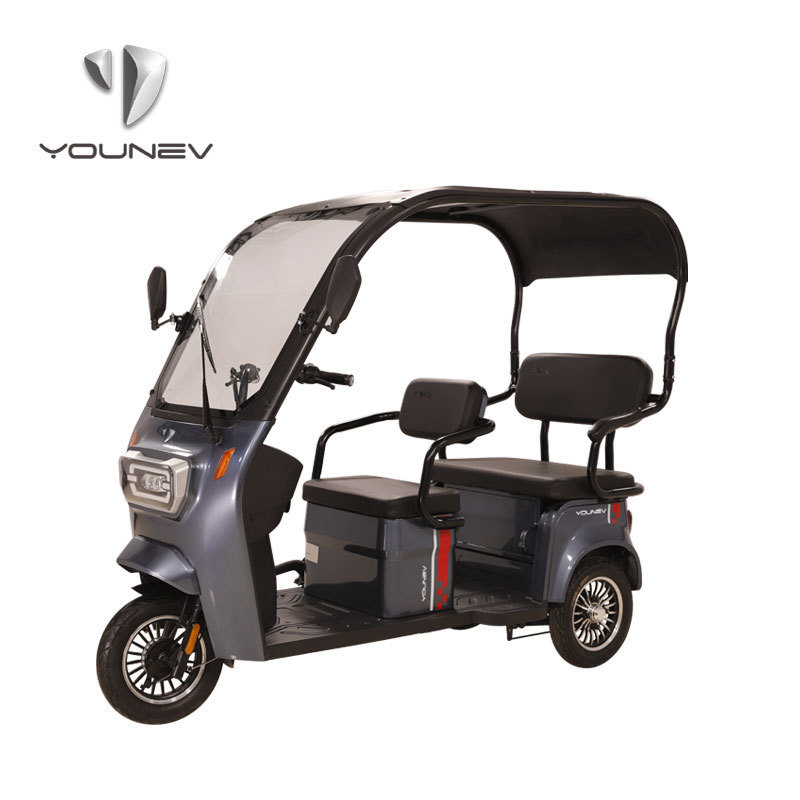 YOUNEV wholesale prices electric Small batterie Family tricycle Three Wheel Passenger Tricycle For Leisure