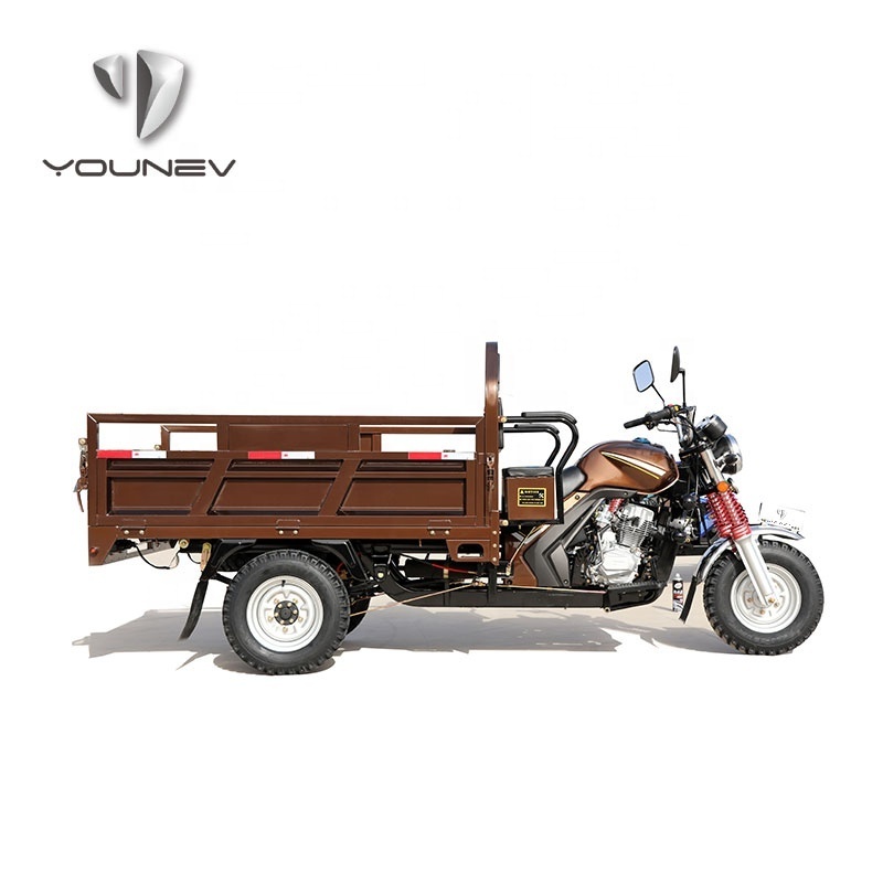 YOUNEV motorcycle 150cc gasoline moto engine cargo 3 wheel tricycle for farm