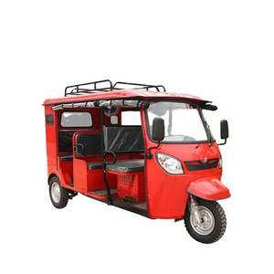 YOUNEV hot-selling  tuk tuk 7 passenger gasoline passenger three wheel tricycle with roof