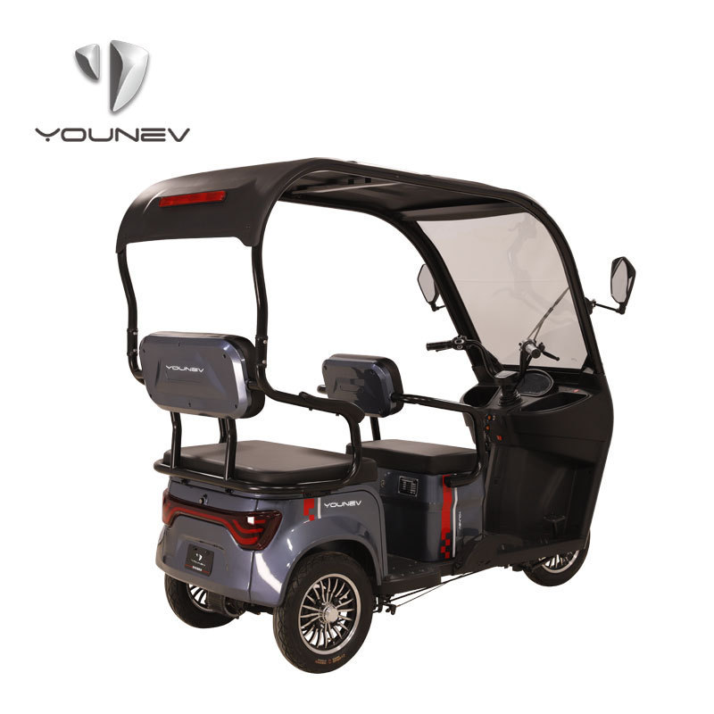 YOUNEV wholesale prices electric Small batterie Family tricycle Three Wheel Passenger Tricycle For Leisure