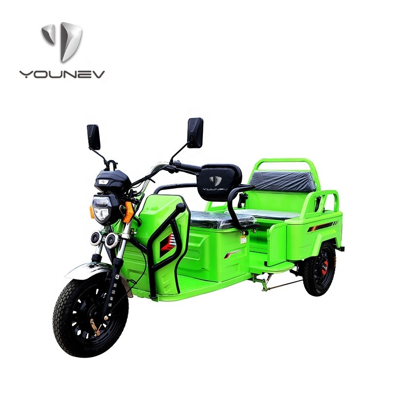 YOUNEV passenger tricycle cargo tricycles 3 wheel motorcycle electric for ladults 48v 500w