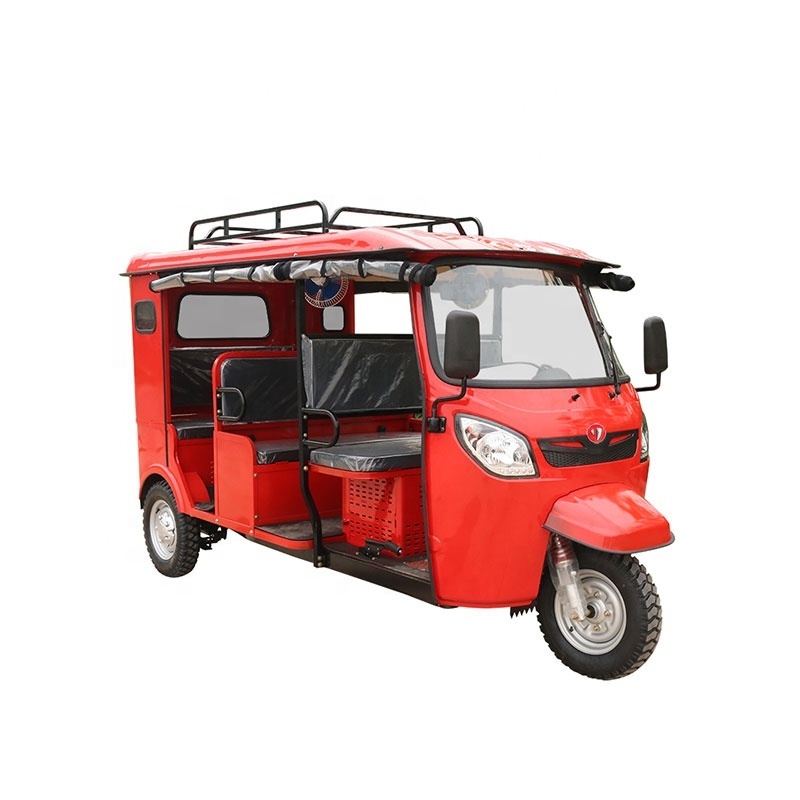 YOUNEV tuk tuk 7 passenger with roof gasoline passenger three wheel tricycle