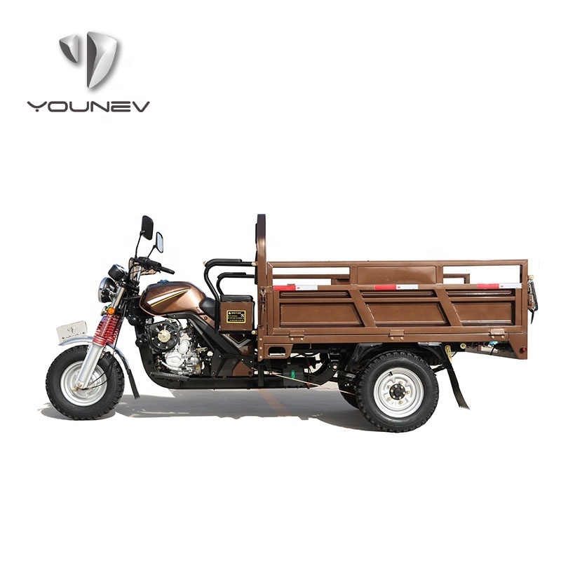 YOUNEV motorcycle 150cc gasoline moto engine cargo 3 wheel tricycle for farm