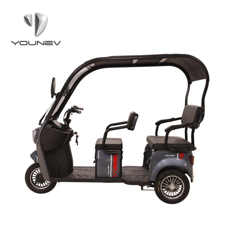 YOUNEV Factory custom wholesale prices electric Passenger Tricycle Small Family Leisure Three Wheel