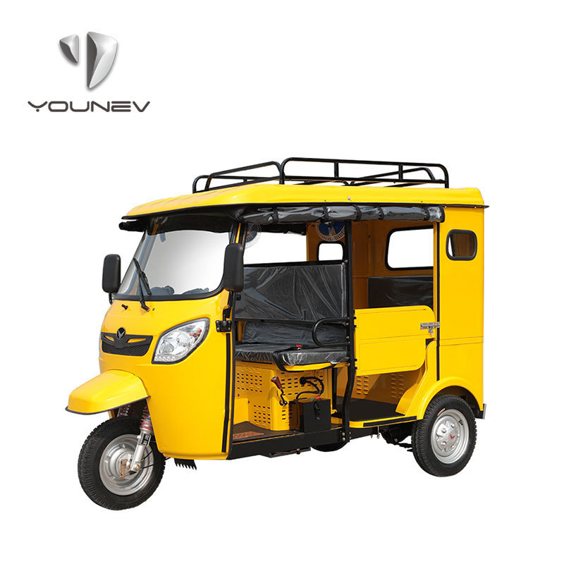 YOUNEV 2 seat  Factory wholesale 150cc 3 wheel tuk tuk gasoline passenger ticycle motorcycle for adult