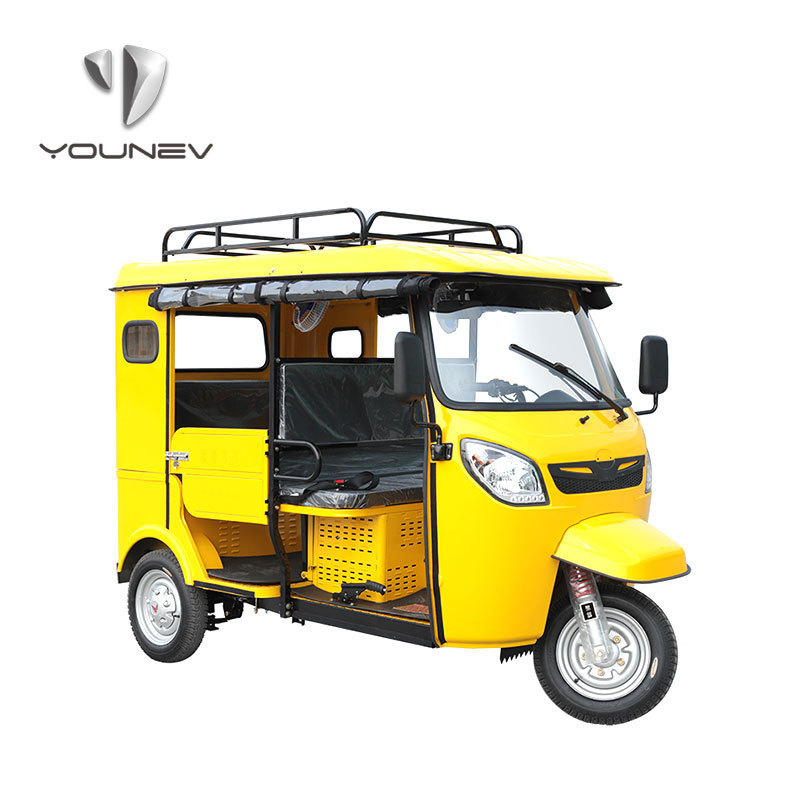 YOUNEV 2 seat  Factory wholesale 150cc 3 wheel tuk tuk gasoline passenger ticycle motorcycle for adult