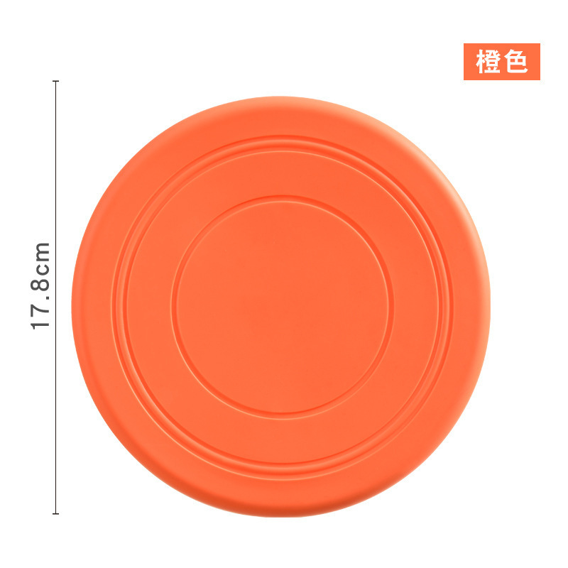 Custom Logo Interactive Dog Toys 15cm 17.5cm 20cm Floating Water Pet Flying Discs Soft TPR Silicone Outdoor Sports Dog Frisbee