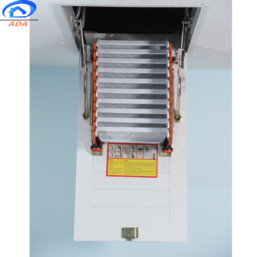 Ceiling Mounted Roof Access Retractable Folding Zip Step Attic Ladders