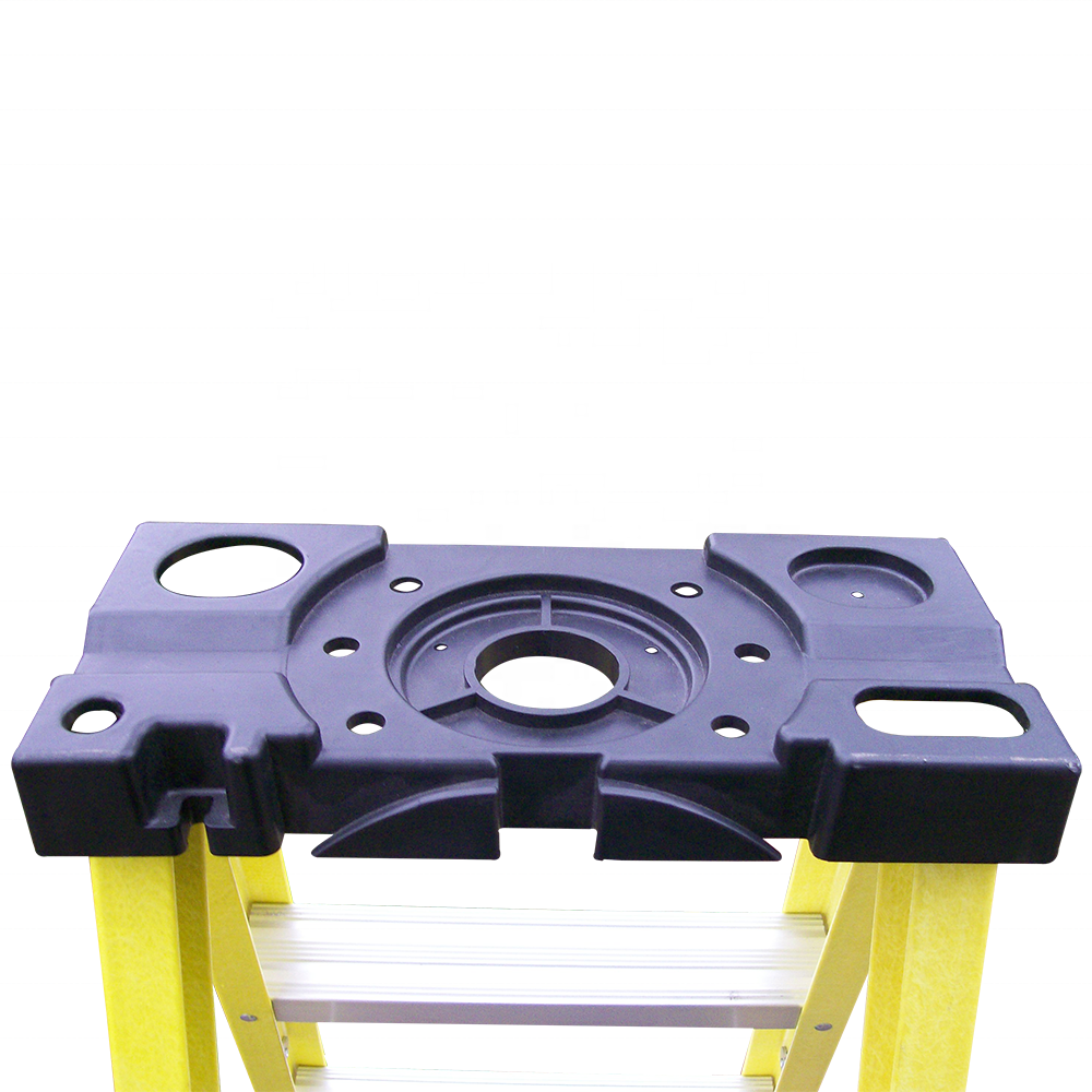 5 Steps Yellow Color Non-conducting Fiberglass Step Ladder For Electric Work