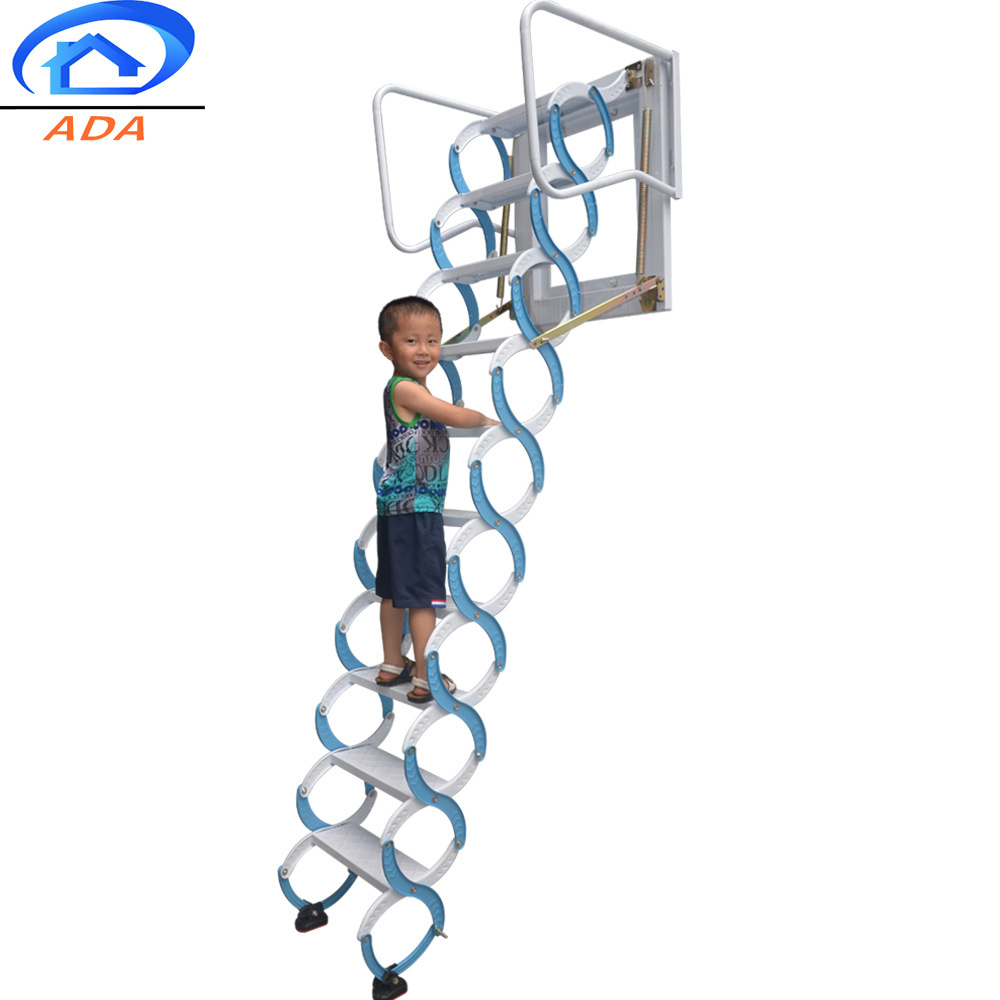 High quality wall mounted ladder attic aluminum folding stairs