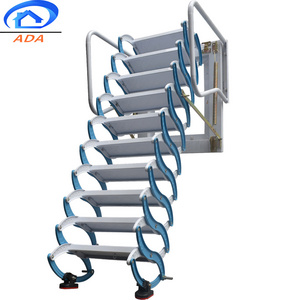 High quality wall mounted ladder attic aluminum folding stairs