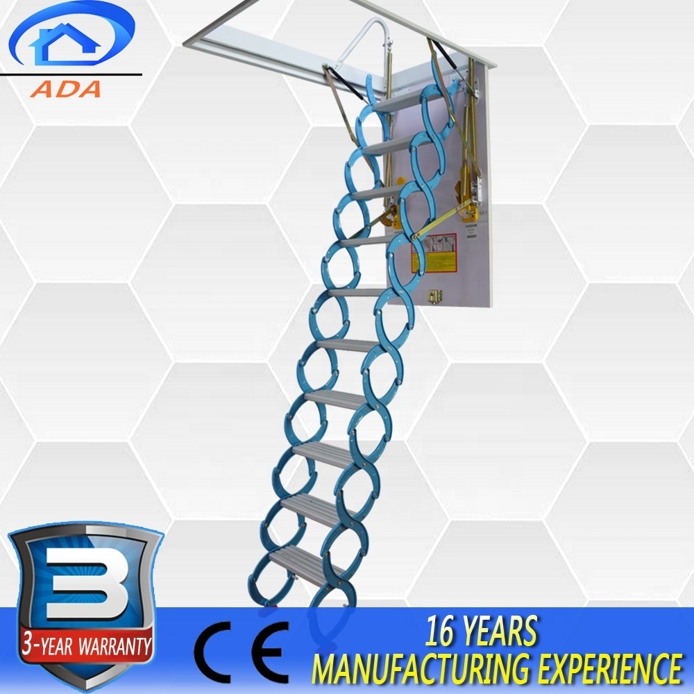 Aluminium Magnesium Alloy Interior Used Metal Attic Stairs