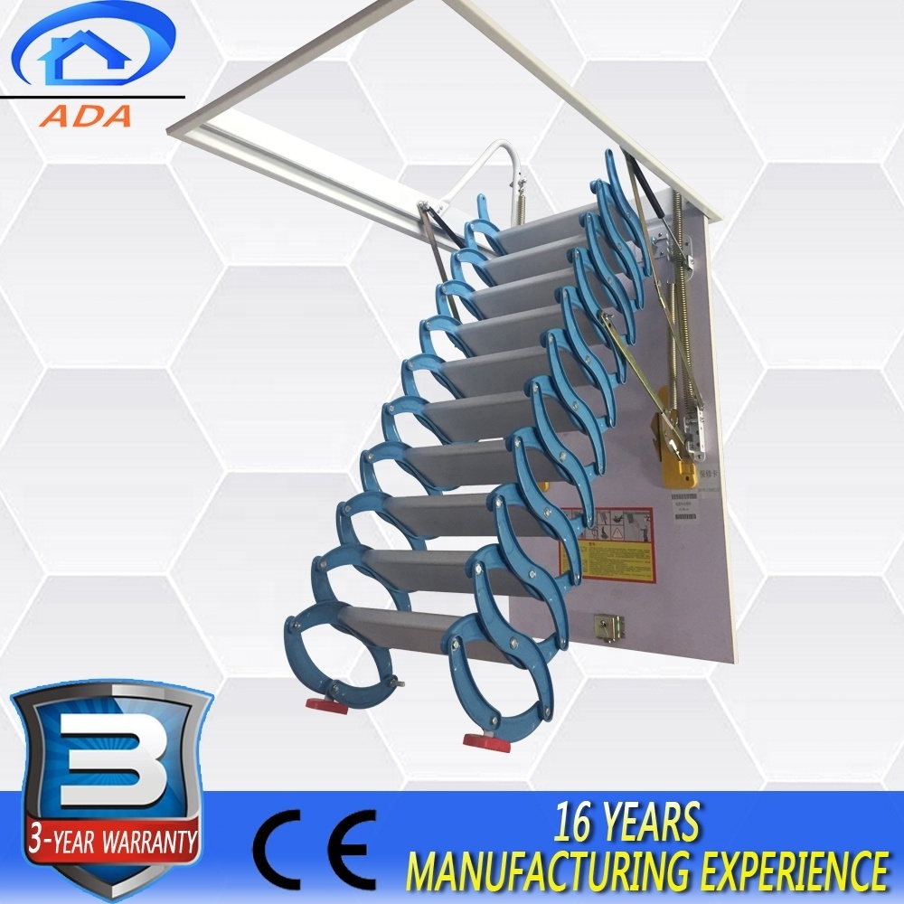 Aluminium Magnesium Alloy Interior Used Metal Attic Stairs