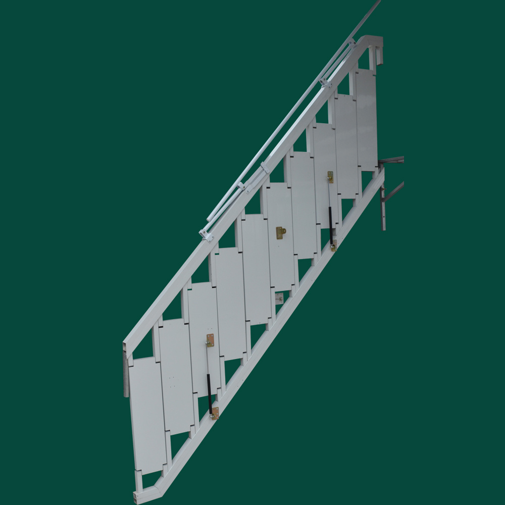 Customized Aluminium Alloy Collapsible Folding Stairs Against Wall